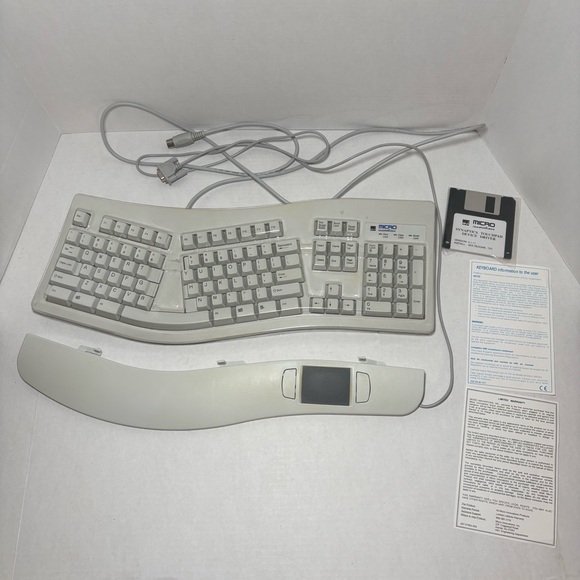 Other - Vintage 90s Micro Innovations Ergonomic Keyboard with Touch Pad KB98T
